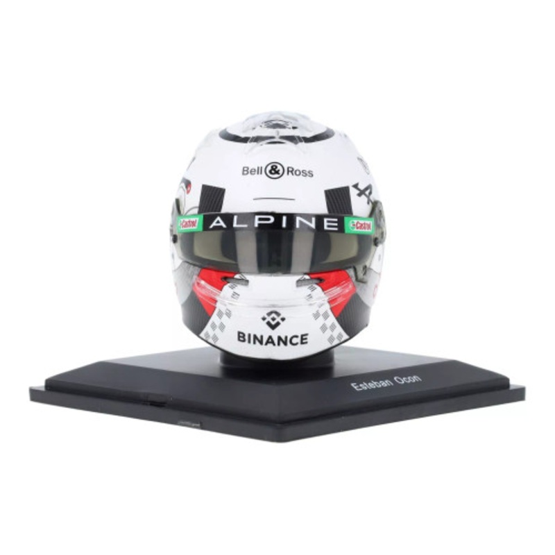 1/5 Spark 2023 Formula 1 Belgian GP BWT Alpine F1 Team Esteban Ocon Helmet Model
