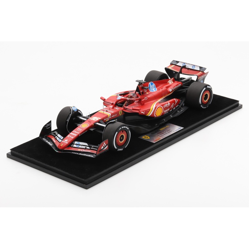 Looksmart Ferrari F1 SF-24 Team Scuderia #16 3rd Abu Dhabi GP (LeClerc) Red 1:18