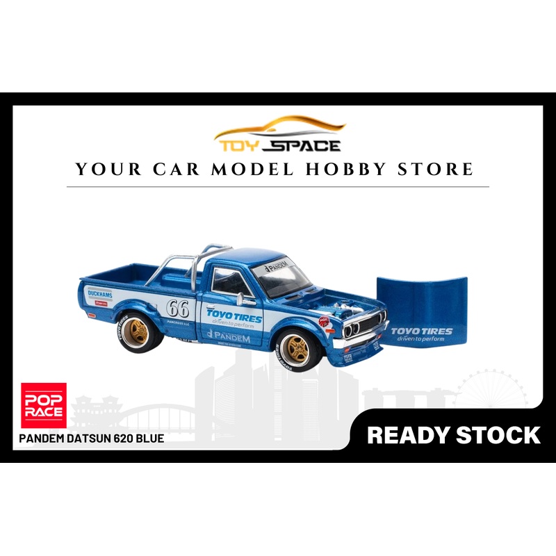 [POP RACE] 1:64 PANDEM Datsun 620 Blue
