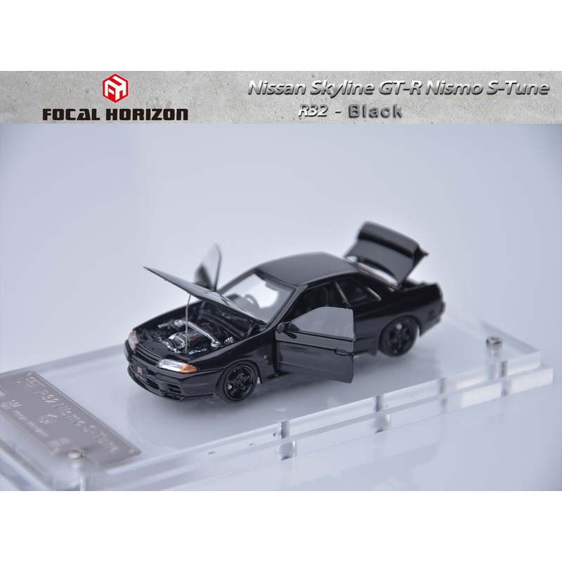 [Preorder] Focal Horizon 1:64 Nissan Skyline GT-R R32 Nismo S-Tune 3rd Generation Black