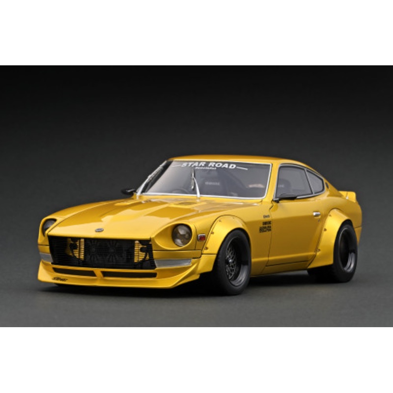 1/18 Ignition Model Nissan Fairlady Z (S30) STAR ROAD Yellow Metallic