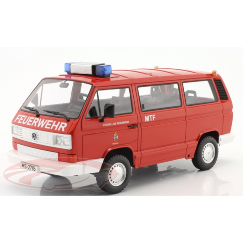 1/18 KK-Scale 1987 Volkswagen VW T3 Syncro Fire Department Muenster Car Model