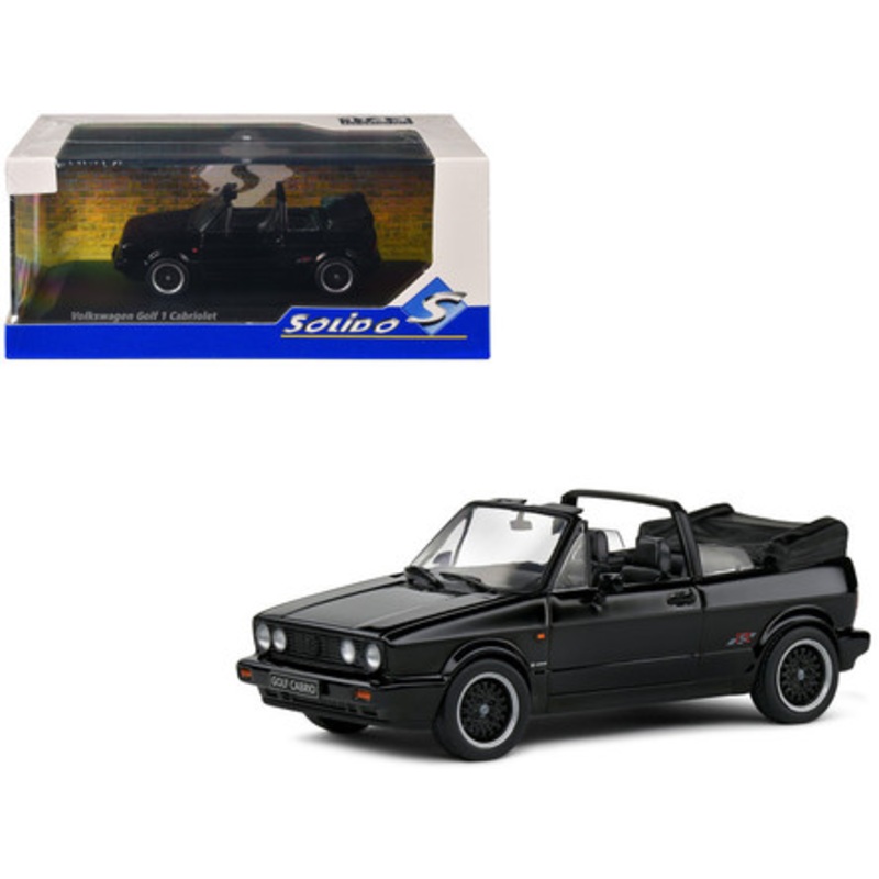 1/43 Solido 1992 Volkswagen VW Golf MK I Convertible Sportline (Black) Diecast Car Model