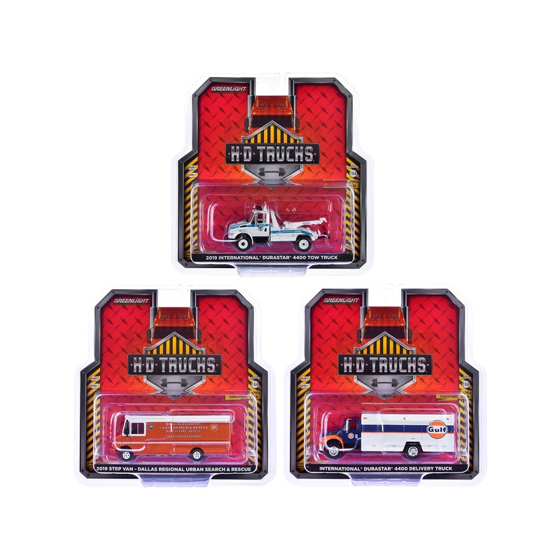 "Heavy Duty H.D. Trucks" Set of 3 pieces Series 25 1/64 Diecast Models by Greenlight