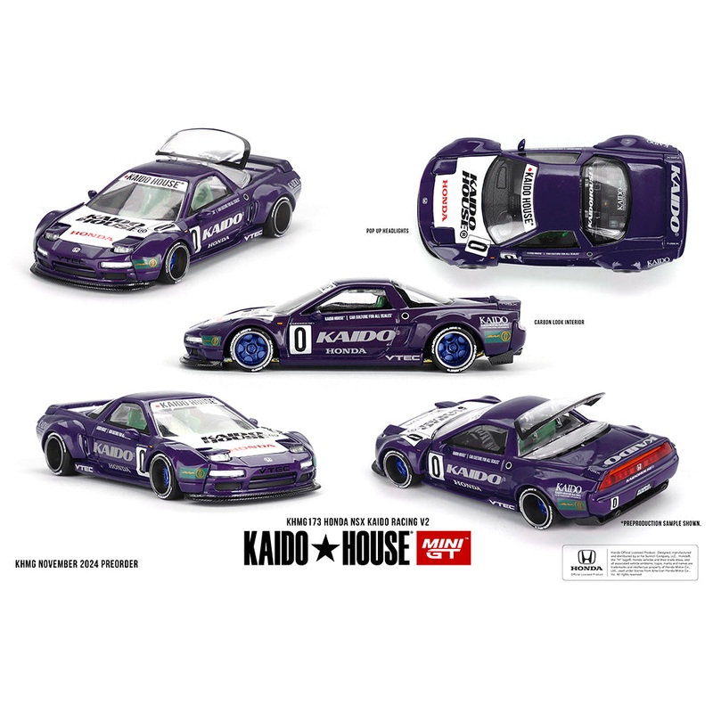 [Preorder] Kaido House x Mini GT 1:64 Honda NSX Kaido Racing V2  Purple KHMG173