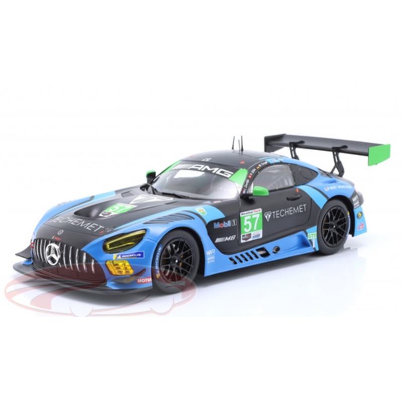 1/18 Ixo 2021 Mercedes-AMG GT3 #57 Winner GTD class 24h Daytona Russell Ward, Indy Dontje, Philip Ellis, Maro Engel Car Model