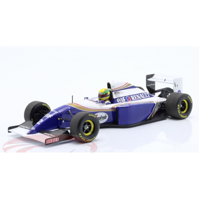 1/18 Minichamps 1994 Formula 1 Ayrton Senna Williams FW16 #2 San Marino GP Pole Position Car Model
