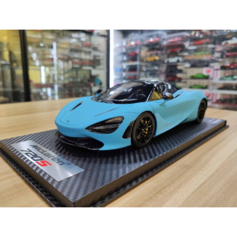 1/18 Tecnomodel McLaren 720S (Matte Baby Blue) Resin Car Model Limited