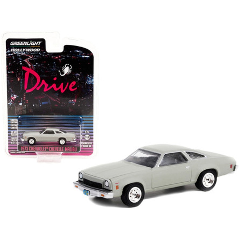 1/64 Greenlight 1973 Chevrolet Chevelle Malibu Matt Gray "Drive" (2011) Movie Diecast Car Model