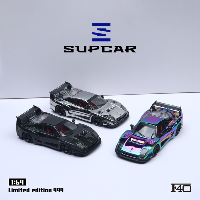 SUPCAR 1:64 Ferrari F40 (3 Colors) Black