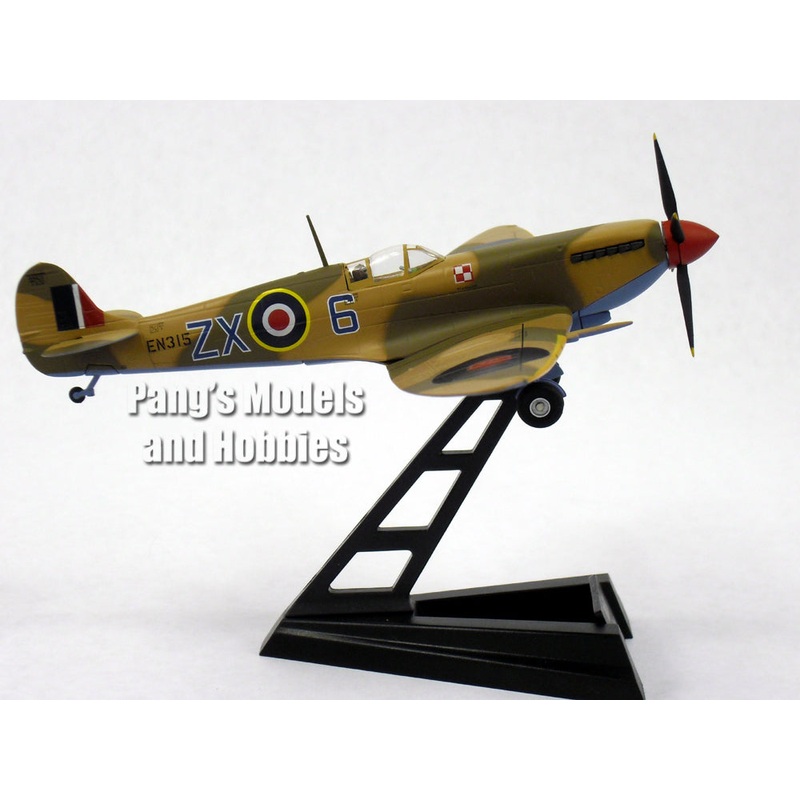 Supermarine Spitfire Mk. IX 145 Sqn 1943 RAF Desert Camo, ZX-6  1/72 Diecast Metal by Sky Guardians