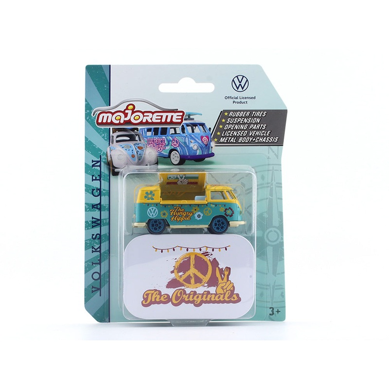 Volkswagen T1 yellow The Originals 1:64 Majorette scale model car