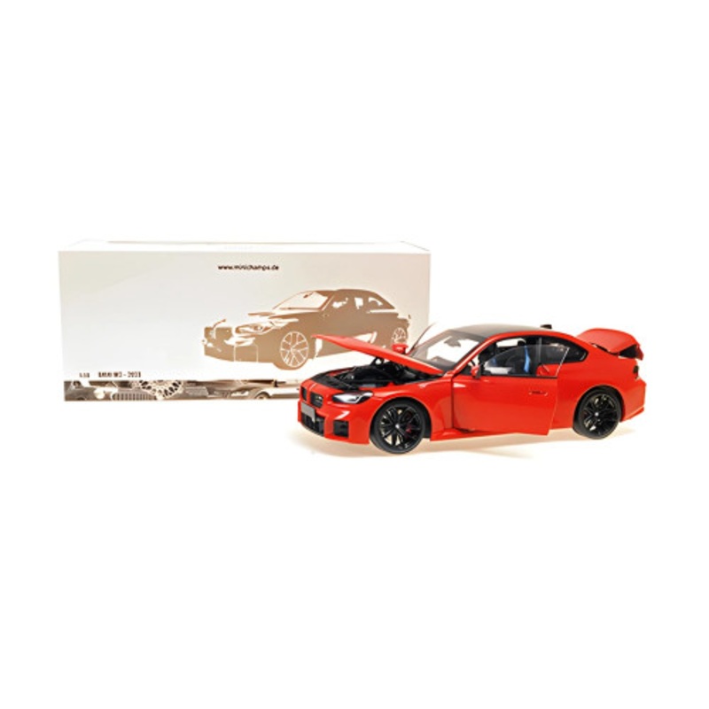 1/18 Minichamps 2023 BMW M2 G87 (Red Metallic) Diecast Car Model