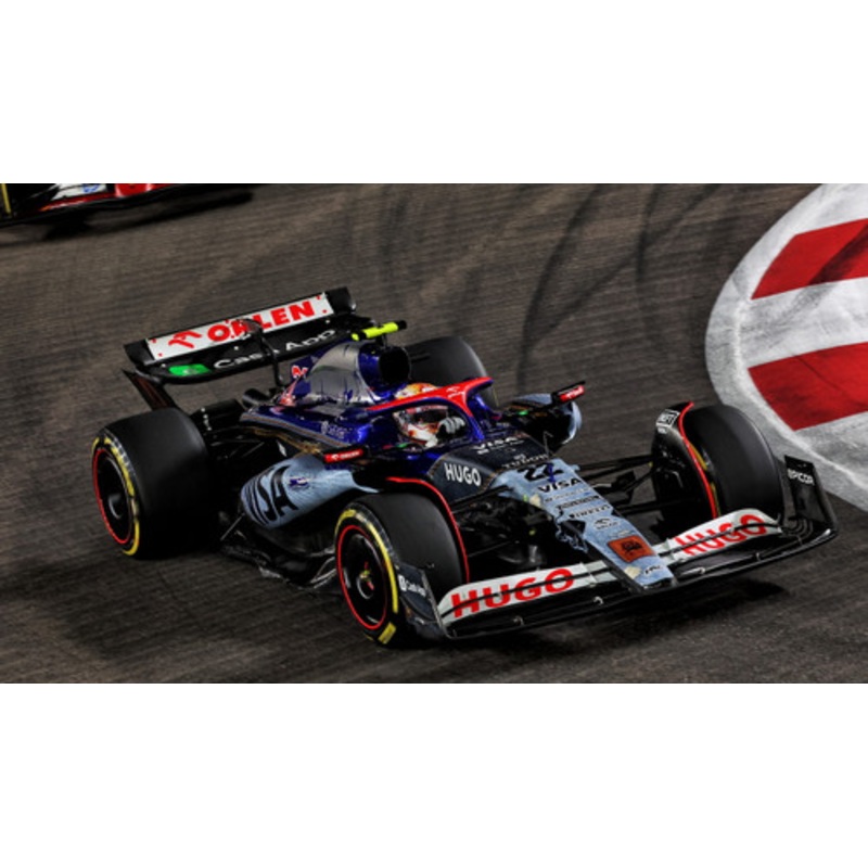 1/18 Minichamps 2024 Formula 1 Visa Cash RB F1 Team VCARB 01 #22 Yuki Tsunoda Singapore GP Car Model