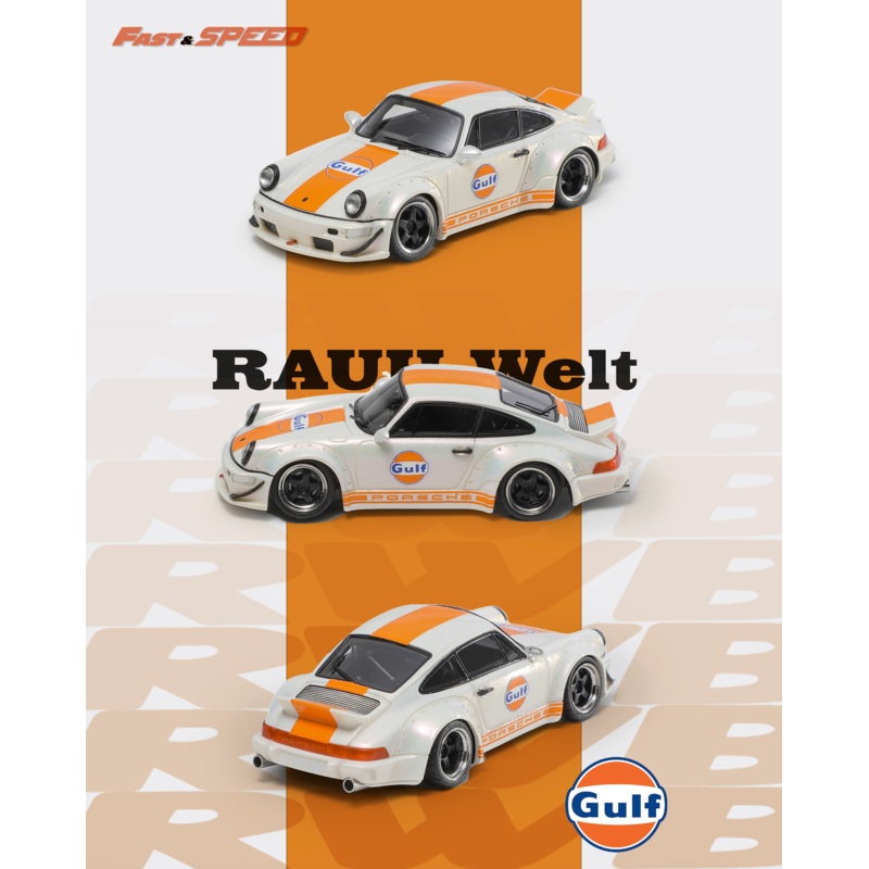 [Preorder] Fast Speed 1:64 Porsche Rauh-Welt RWB964 Wide-Body Modified (3 Versions) Gulf