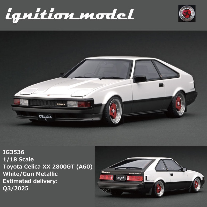 [Preorder] Ignition Model 1:18 Toyota Celica XX 2800GT (A60) White/Gun Metallic