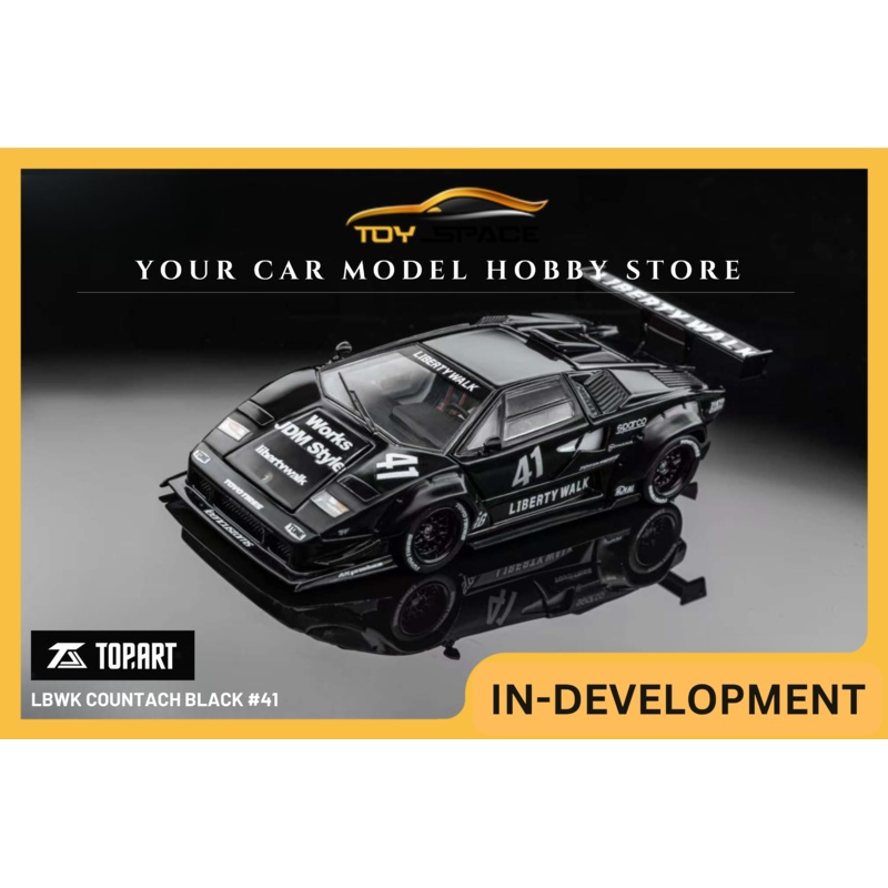 [TOPART] 1:64 LBWK Countach Black #41