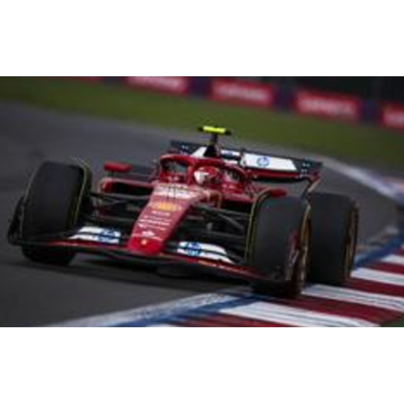 1/18 Looksmart 2024 Formula 1 Ferrari SF-24 Mexico GP Winner #55 Carlos Sainz Car Model
