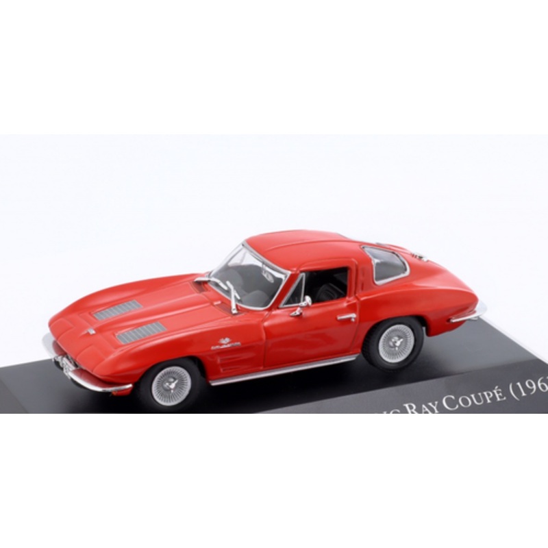 1/43 Altaya 1963 Chevrolet Corvette C2 Sting Ray Coupe (Red) Diecast Car Model