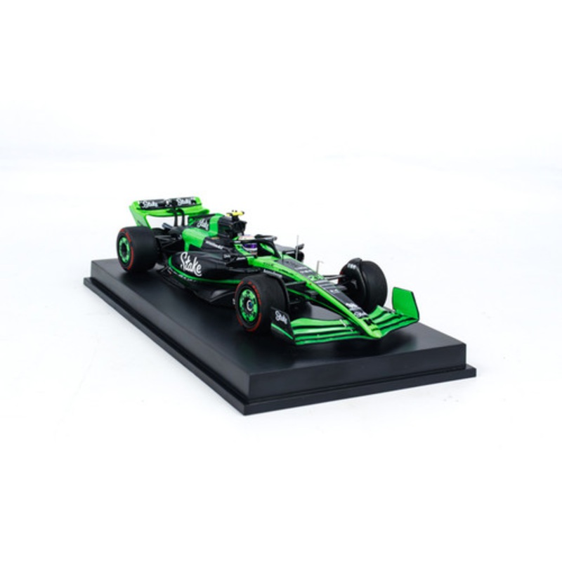 1/43 Minichamps 2024 Formula 1 Stake F1 Team Kick Sauber C44 China GP Zhou Guanyu #24 Car Model with Pit Board