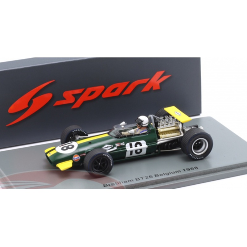 1/43 Spark 1968 Jack Brabham Brabham BT26 #18 Belgium GP Car Model