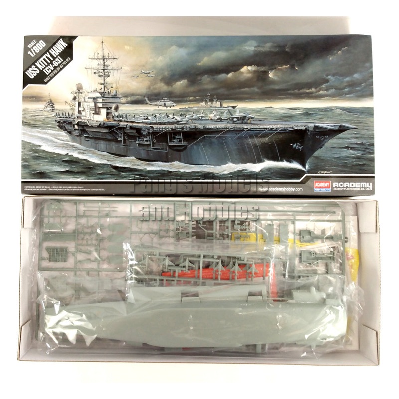 USS Kitty Hawk CV-63 Carrier 1/800Scale Plastic Model Kit - ASSEMBLY REQUIRED - by Academy (Copy)