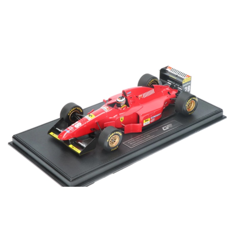 1/18 GP Replicas 1994 Formula 1 Gerhard Berger Ferrari F1 412 T1B #28 Winner Germany GP Car Model with Driver Figure