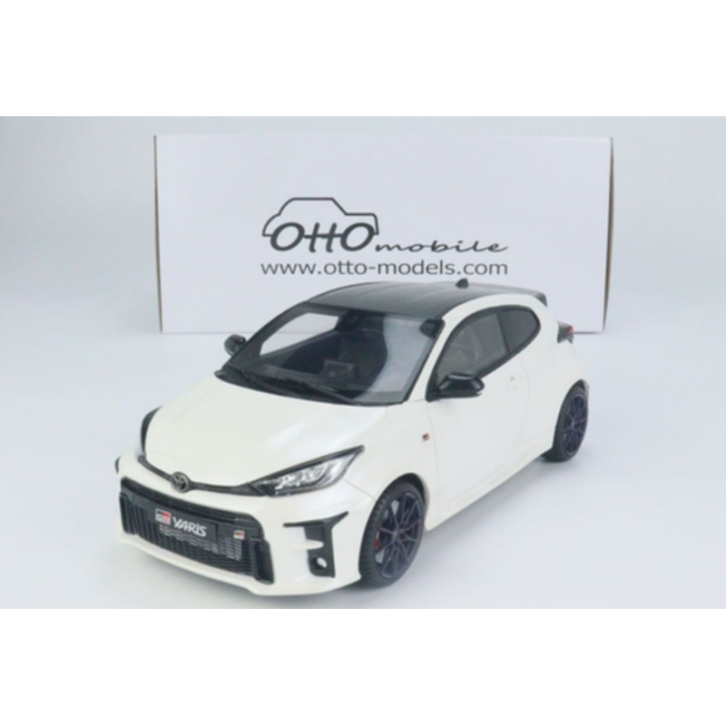 1/18 OTTO Toyota Yaris GR Platinum White Pearl Resin Car Model