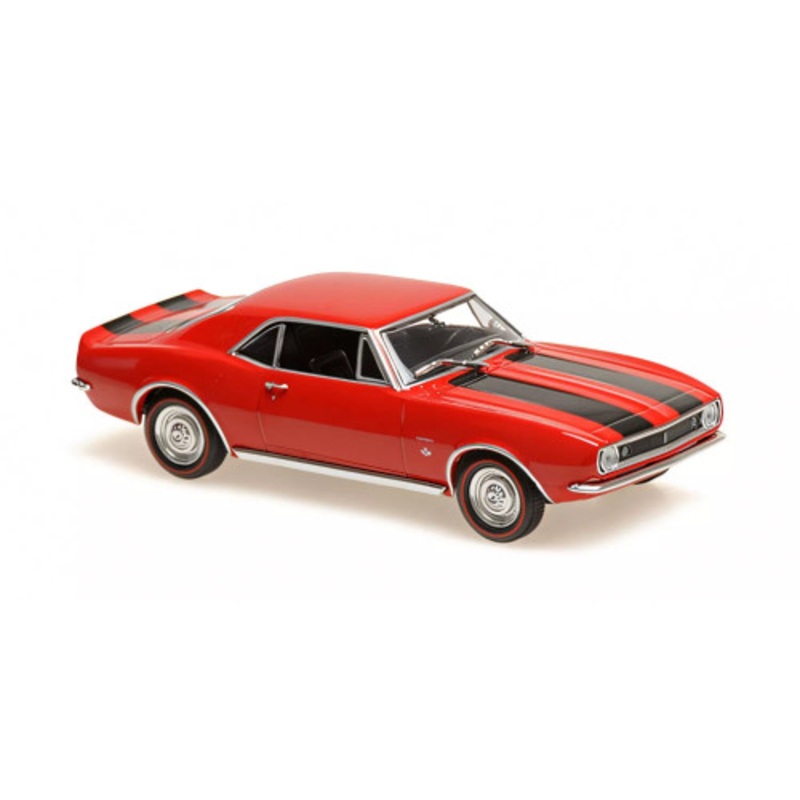 1/43 Minichamps 1967 Chevrolet Camaro (Red with Black Stripes) Car Model