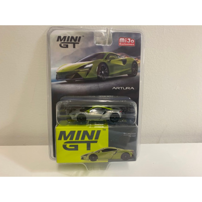 CHASE CAR 1/64 Mini GT McLaren Artura (Flux Green) Diecast Car Model