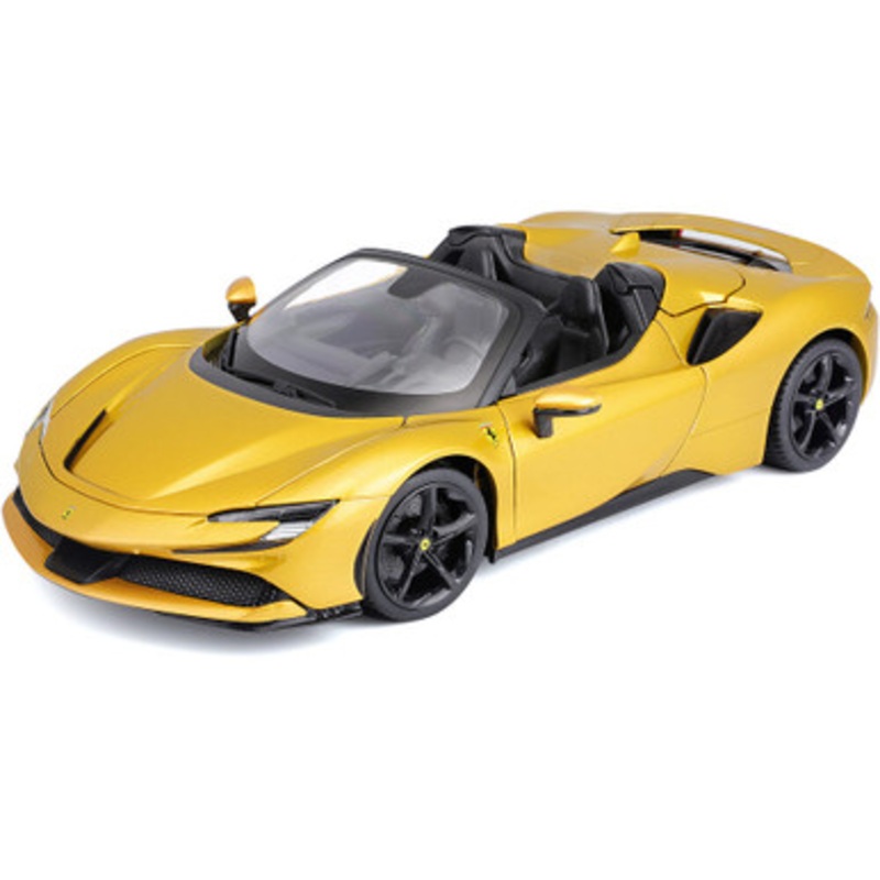 Ferrari SF90 Spider R&P - Gold 1:18 Scale Diecast Model Car by Bburago