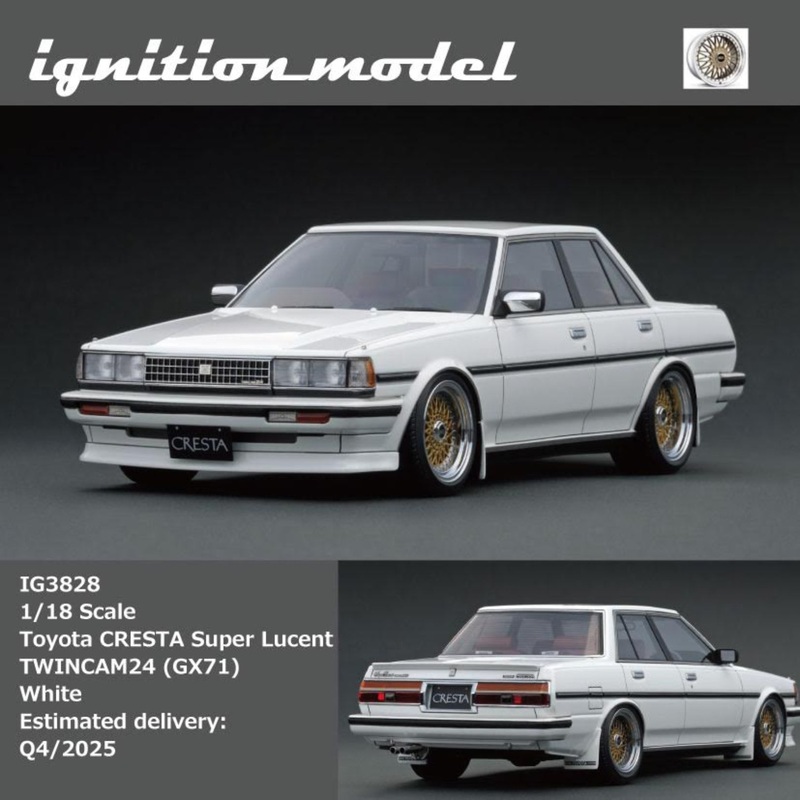 [Preorder] Ignition Model 1:18 Toyota CRESTA Super Lucent TWINCAM24 (GX71) White