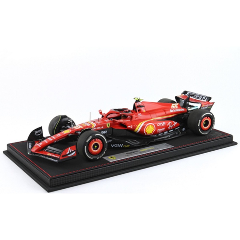 1/18 BBR 2024 Formula 1 Ferrari SF-24 Australian GP Carlos Sainz Winner Diecast Car Model Luxury Packaging