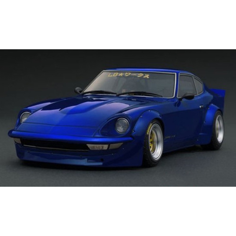 1/18 IG Ignition Model Nissan Fairlady Z (S30) LB Works Liberty Works (Blue) Car Model