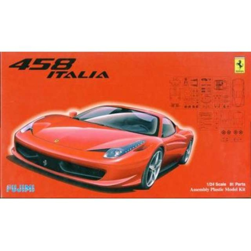FERRARI 458 RED KIT 1:24