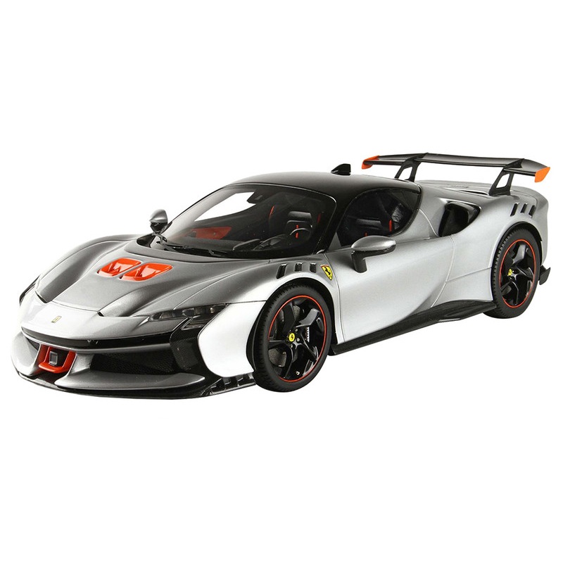 Ferrari SF90 XX Stradale Bianco Artico/Artic White with Black Top with DISPLAY CASE Limited Edition to 320 pieces Worldwide 1/18 Model Car by BBR