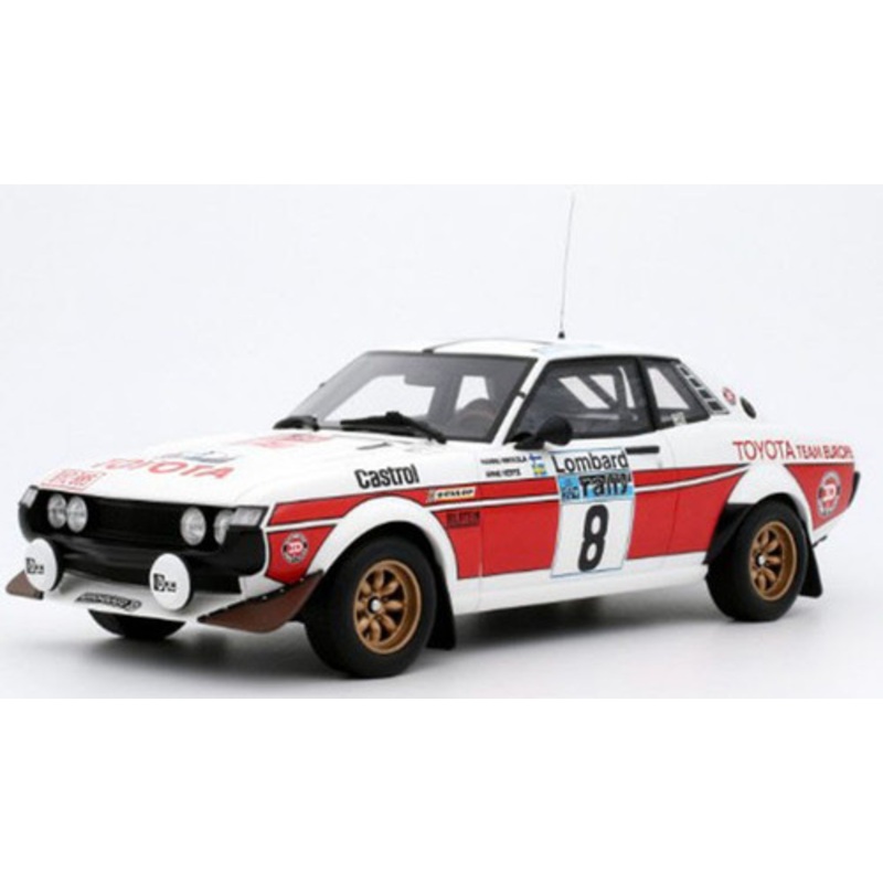 1/18 OTTO 1977 Toyota Celica RA21 White Rac Rally Car Model