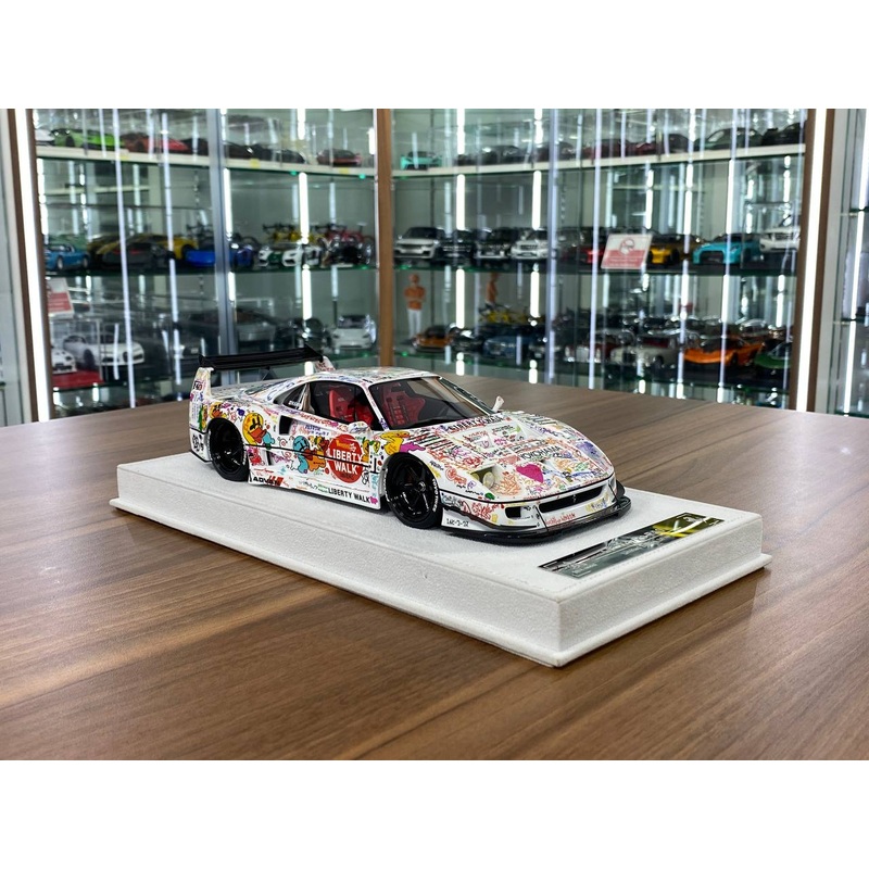 1/18 Resin Model BBA Car Model Ferrari F40 LB Works DPPF Champion white Limited to 40 Pcs.