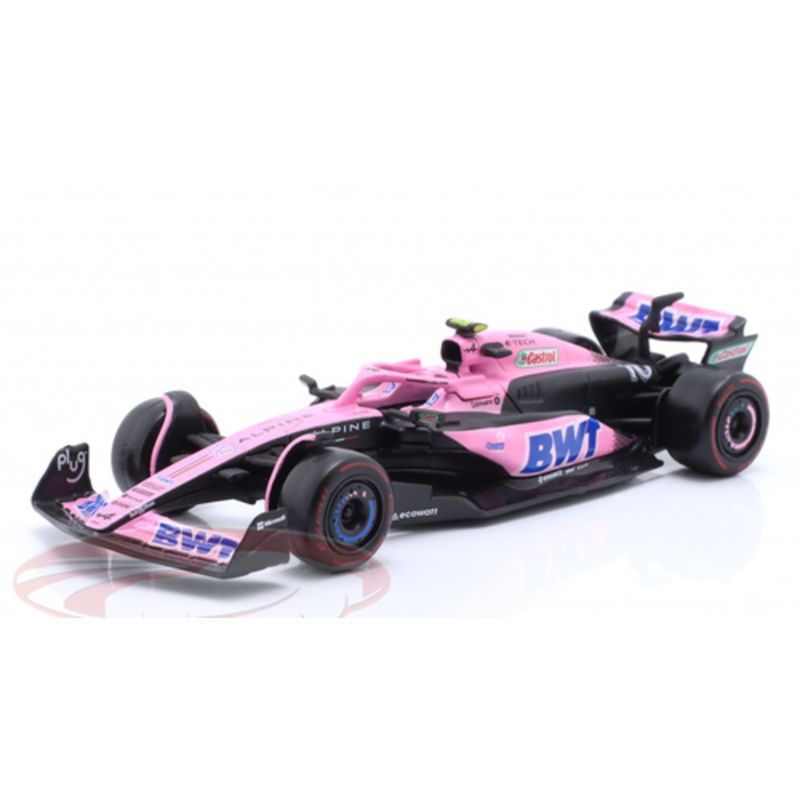 1/43 BBurago 2023 Formula 1 Pierre Gasly Alpine A523 #10 9th Bahrain GP Car Model