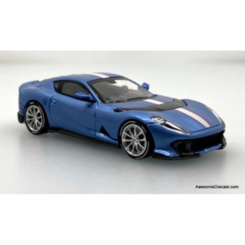 Ferrari FE812C Competizione, Blue Genziana 1:64 Diecast Model Car by TOC