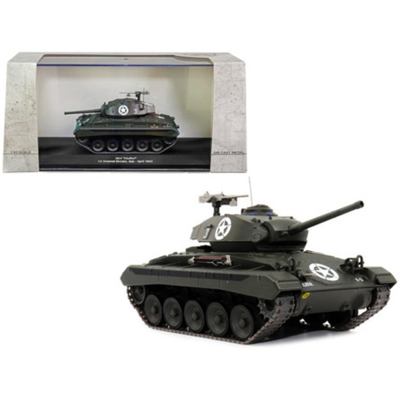 M24 "Chaffee" Tank #3 "U.S.A. 1st Armored Division Italy April 1945" 1/43 Diecast Model by AFVs of WWII