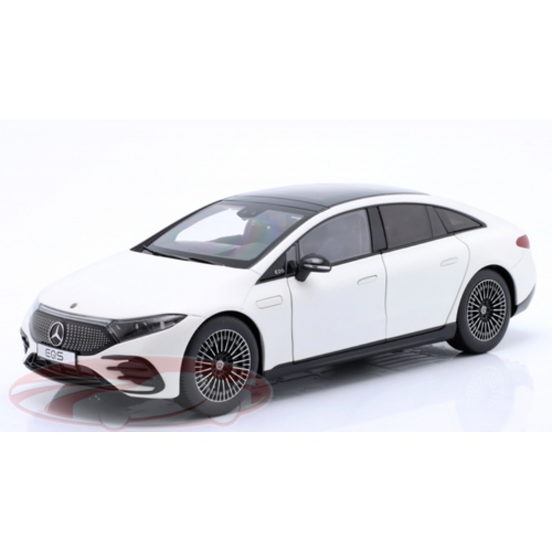 1/18 Dealer Edition 2022 Mercedes-Benz EQS (V297) (Opalite White) Diecast Car Model
