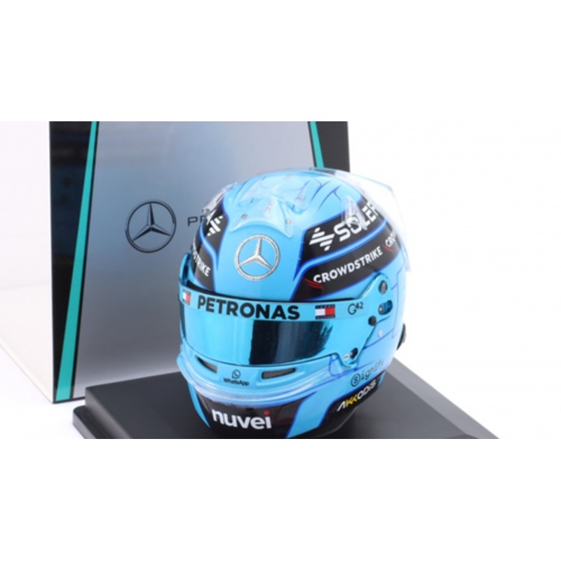 1/5 Spark 2024 Formula 1 George Russell Mercedes-AMG Petronas #63 Helmet Model