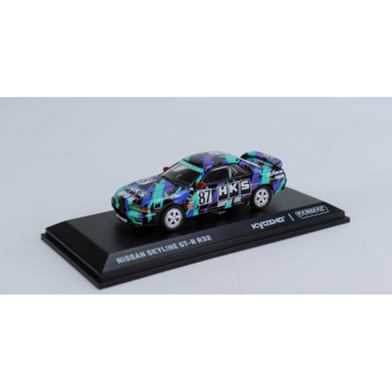 1/64 Tarmac Works x Kyosho Nissan Skyline GT-R R32 HKS Diecast Car Model