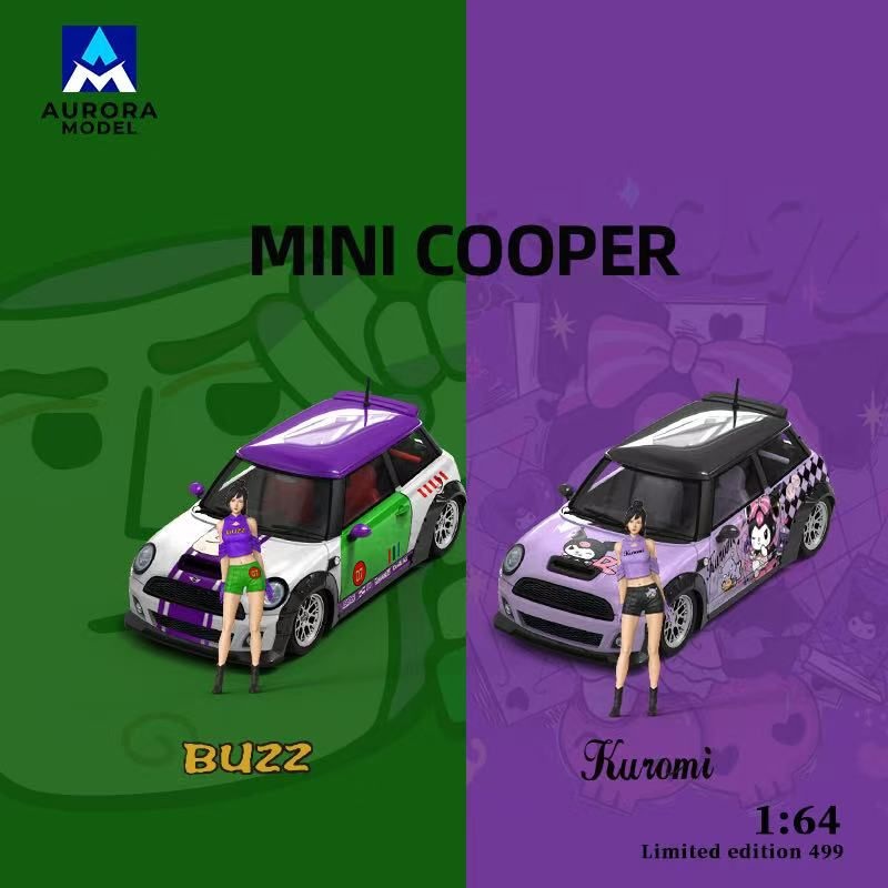 [Preorder] Aurora Model 1:64 BMW Mini Cooper Buzz Lightyear/ Kuromi Livery (4 Versions) Buzz Lightyear Regular Version