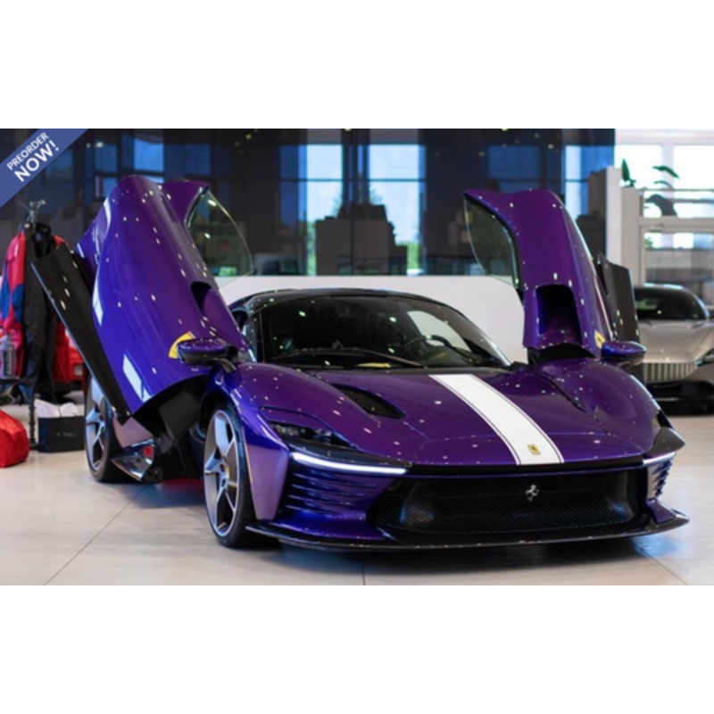 1/18 BBR Ferrari Daytona SP3 Icon Series Open Roof (Purple Dino) Resin Car Model