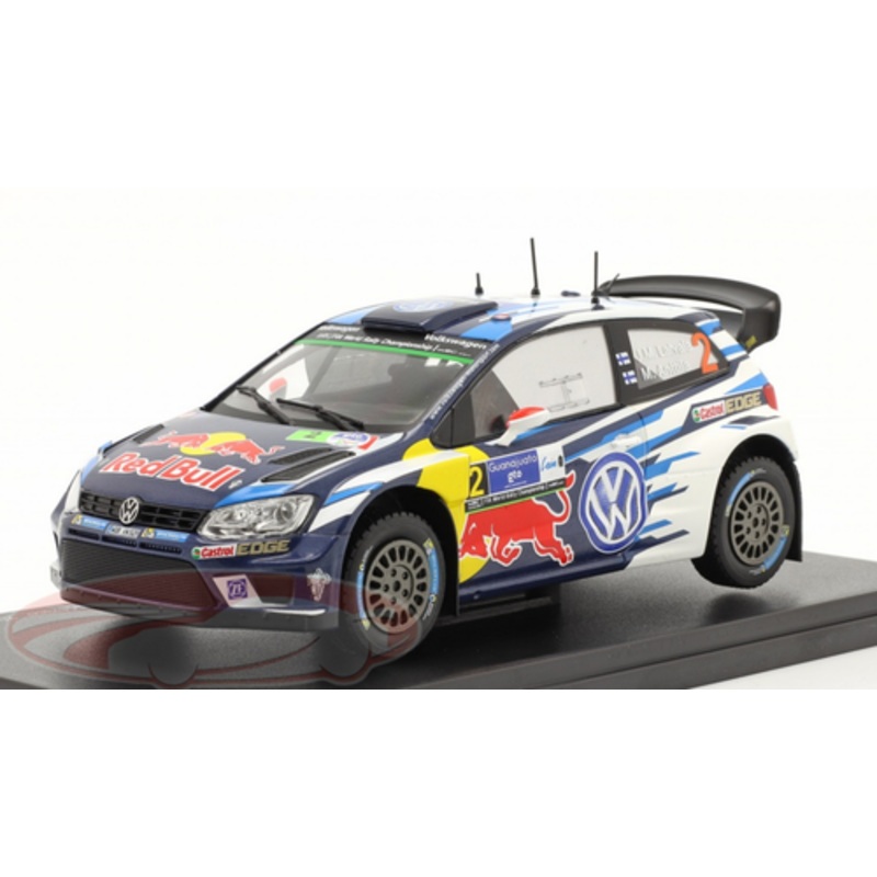 1/43 Ixo 2016 Volkswagen VW Polo R WRC #2 Winner Rallye Guanajuato Mexico Volkswagen Motorsport Jari-Matti Latvala, Miikka Anttila Car Model