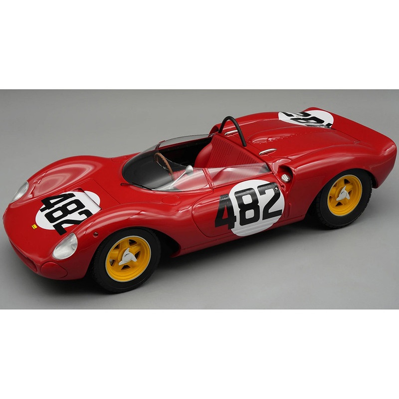 Ferrari 206 Dino SP #482 Ludovico Scarfiotti "Scuderia SEFAC" Winner "Hill Climb Cesana-Sestrieres" (1965) "Mythos Series" Limited Edition to 75 pieces Worldwide 1/18 Model Car by Tecnomodel