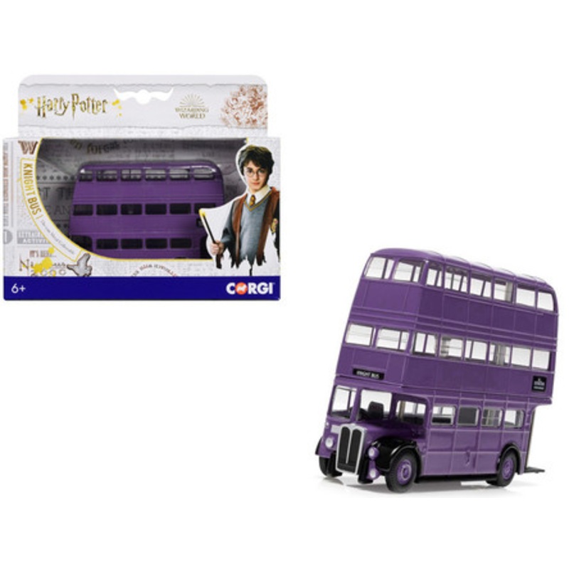 "Knight Bus" Triple Decker Bus Purple "Harry Potter" Movie Series Diecast Model by Corgi