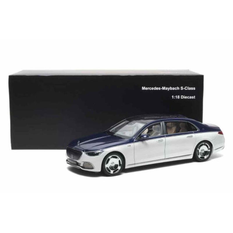 1/18 Almost Real Mercedes-Benz Maybach S-Class (Nautical Blue & Diamond White) Car Model